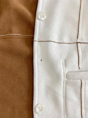 Reversible fleece coat jacket