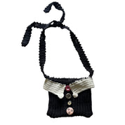 Vintage Inspired Button Tux Purse