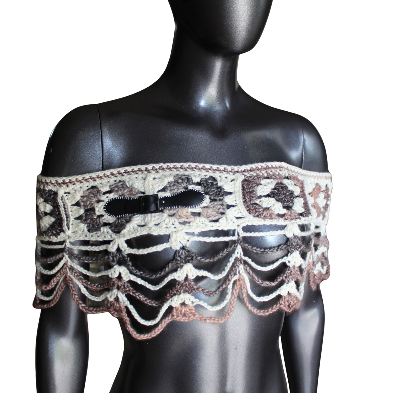 Belt Mesh Crochet Shawl (S/M)