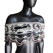 Belt Mesh Crochet Shawl (S/M)