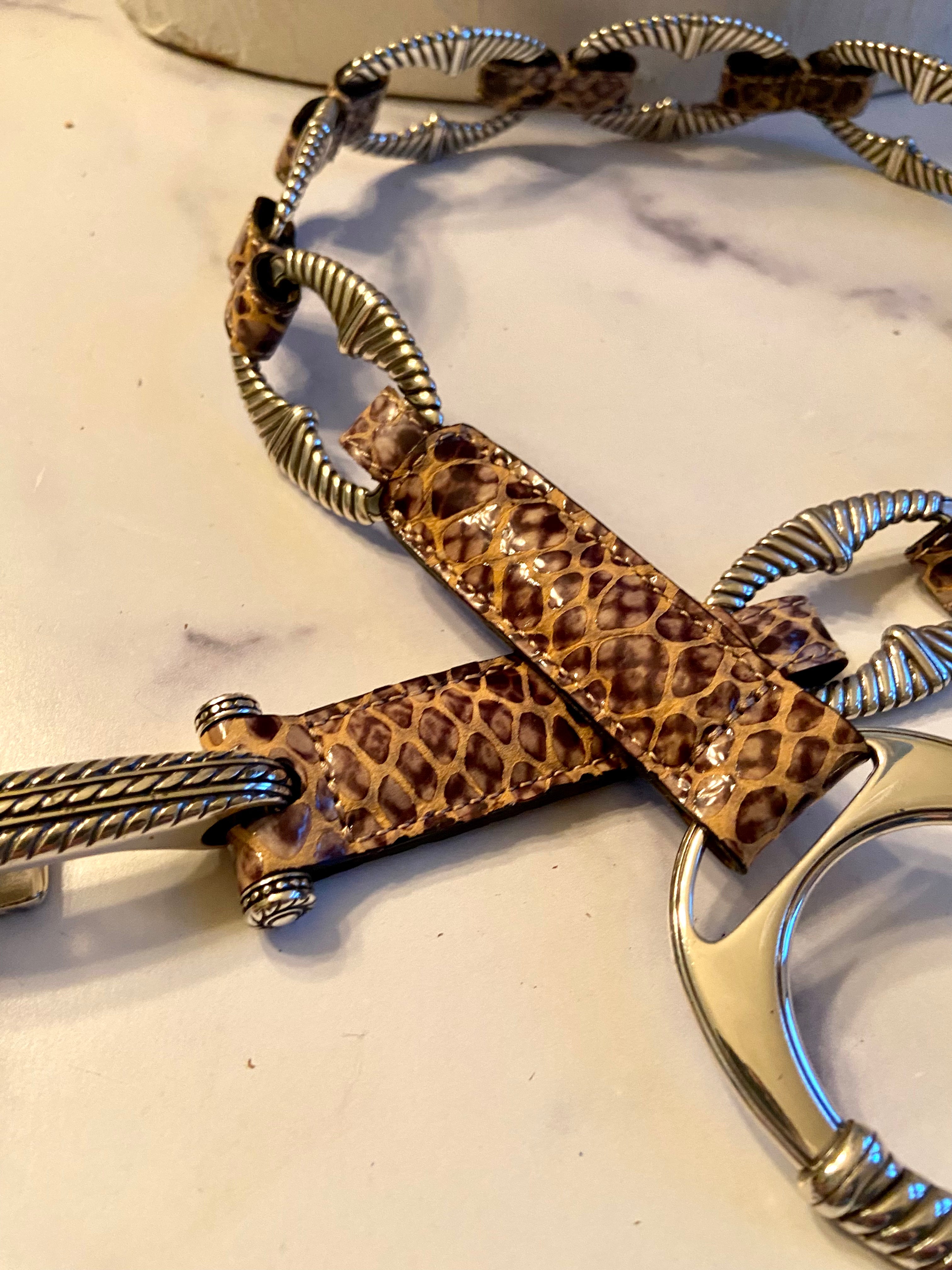 Brighton leopard belt
