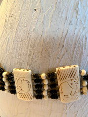 Stone and beads belt