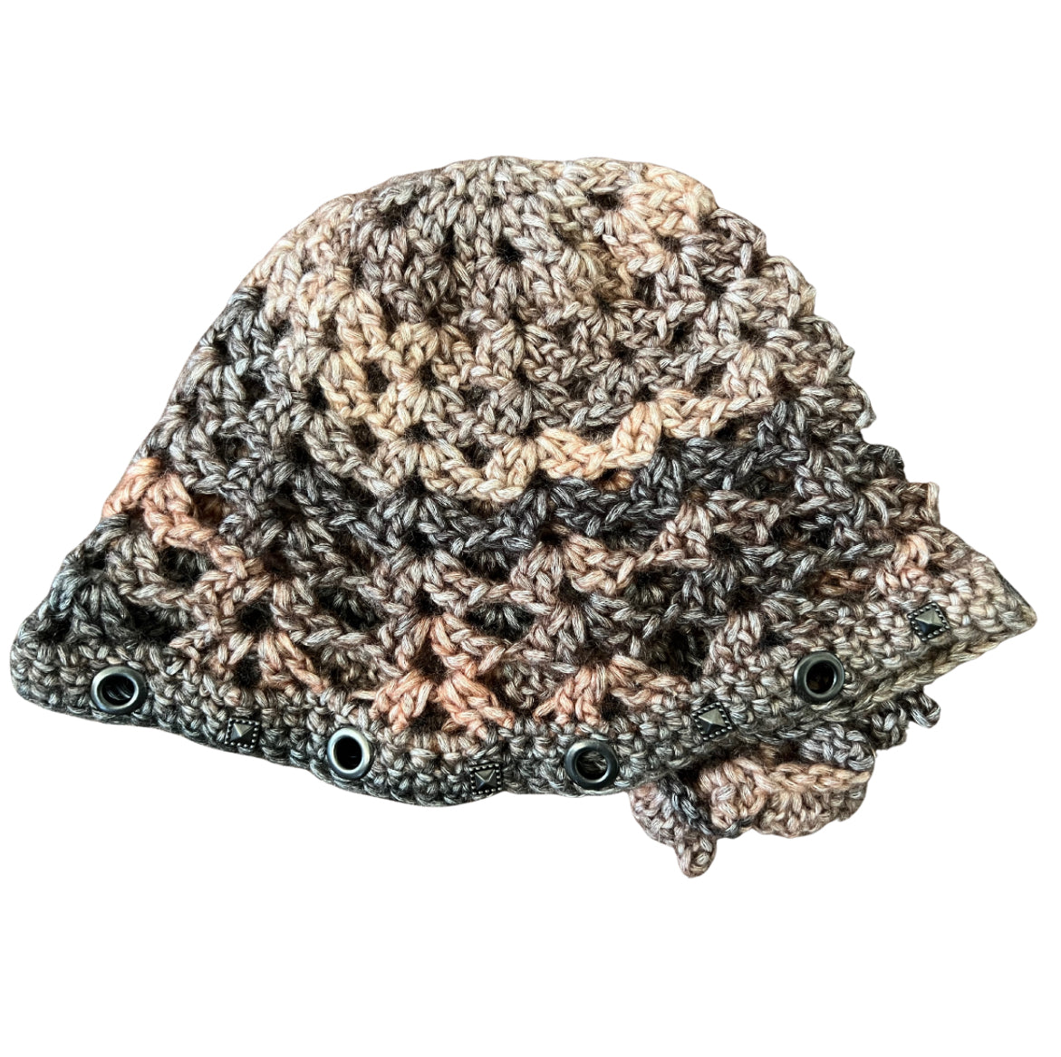 Studded Crochet Beanie