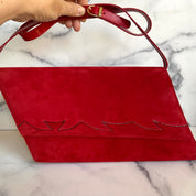 Vintage Italian Bally Genuine Suede Bag