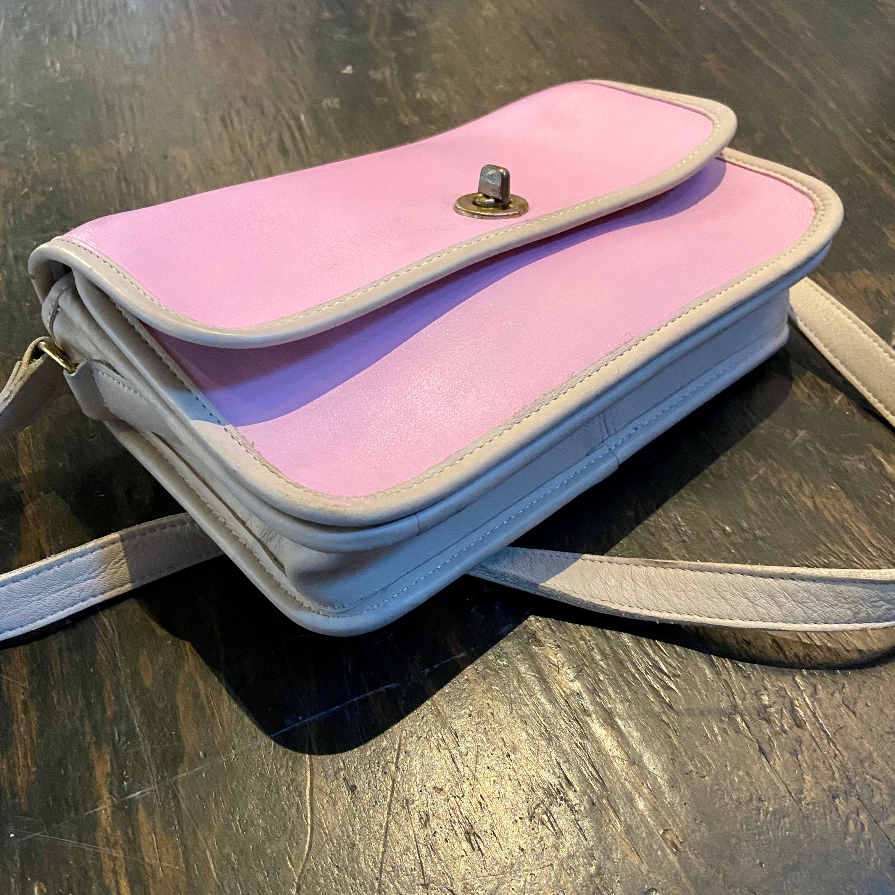 Repainted vintage light pink coach