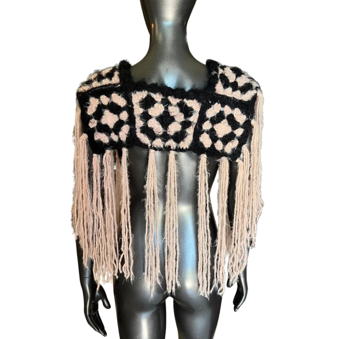 Fringe Crochet Shawl (O/S)