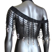 Seashell Fringe Scarf Shawl (S/M)