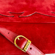 Vintage Italian Bally Genuine Suede Bag