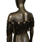 Mesh Crochet Grommet Shawl (S/M)