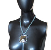 Crochet Pyramid Stud Necklace