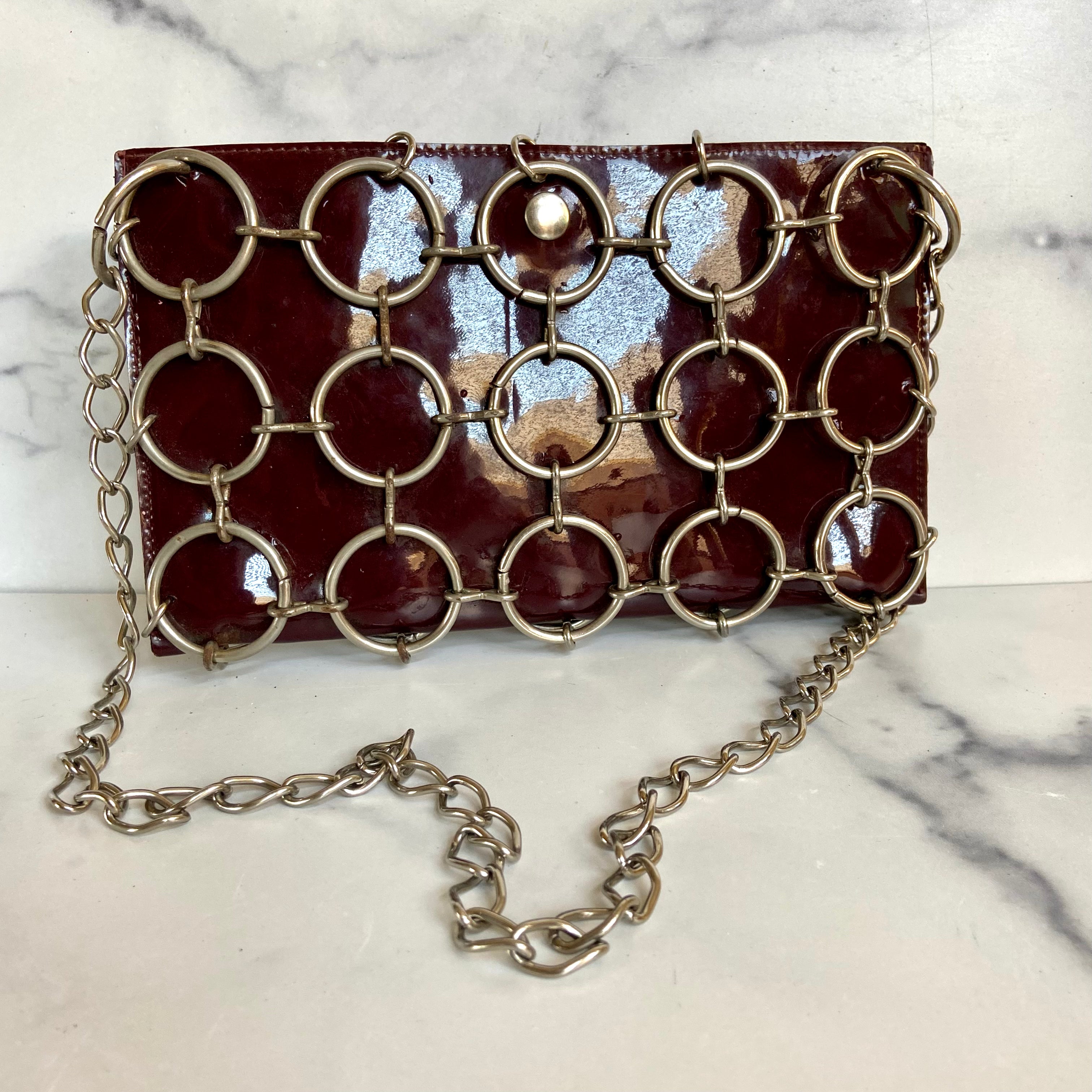Vintage Metal trimmed shoulder bag