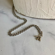 Circle and heart chain belt