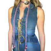Concho Buckle Scarf