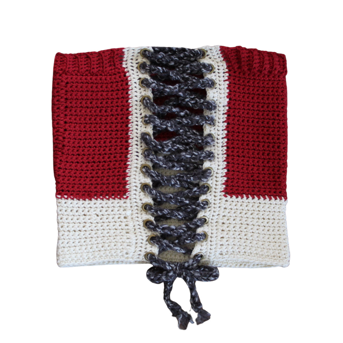 Crochet Corset Marlboro Reds Top (XS/S)