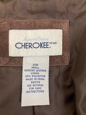 Over size Cherokee suede leather coat