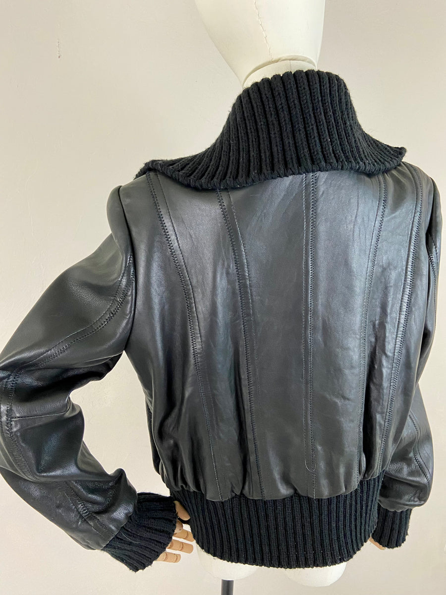 Jones New York Leather Blazer Jacket - Macy's
