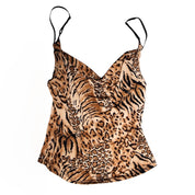 579 Animal Print Cowl Neck Camisole (M)