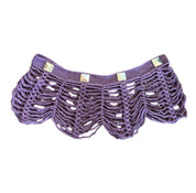 Studded Mesh Crochet Shawl (M)