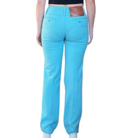 1990s Dolce & Gabbana Turquoise Wool Pants (M)