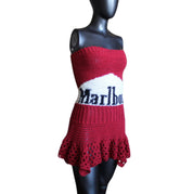 Crochet Marlboro Corset Dress (S/M)