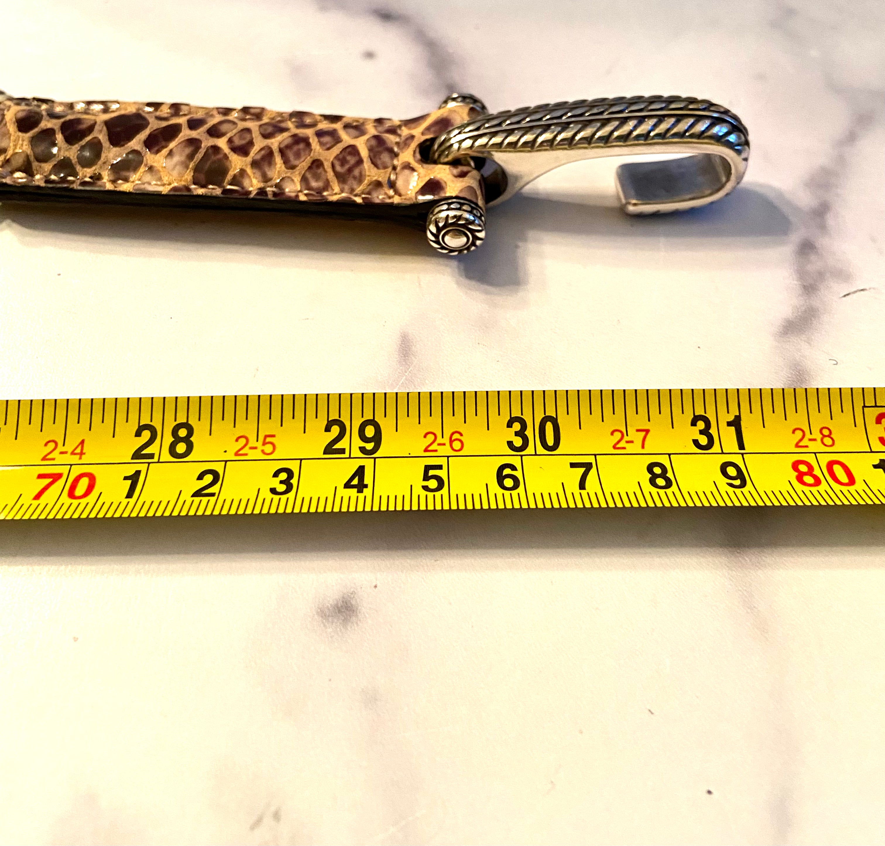 Brighton leopard belt