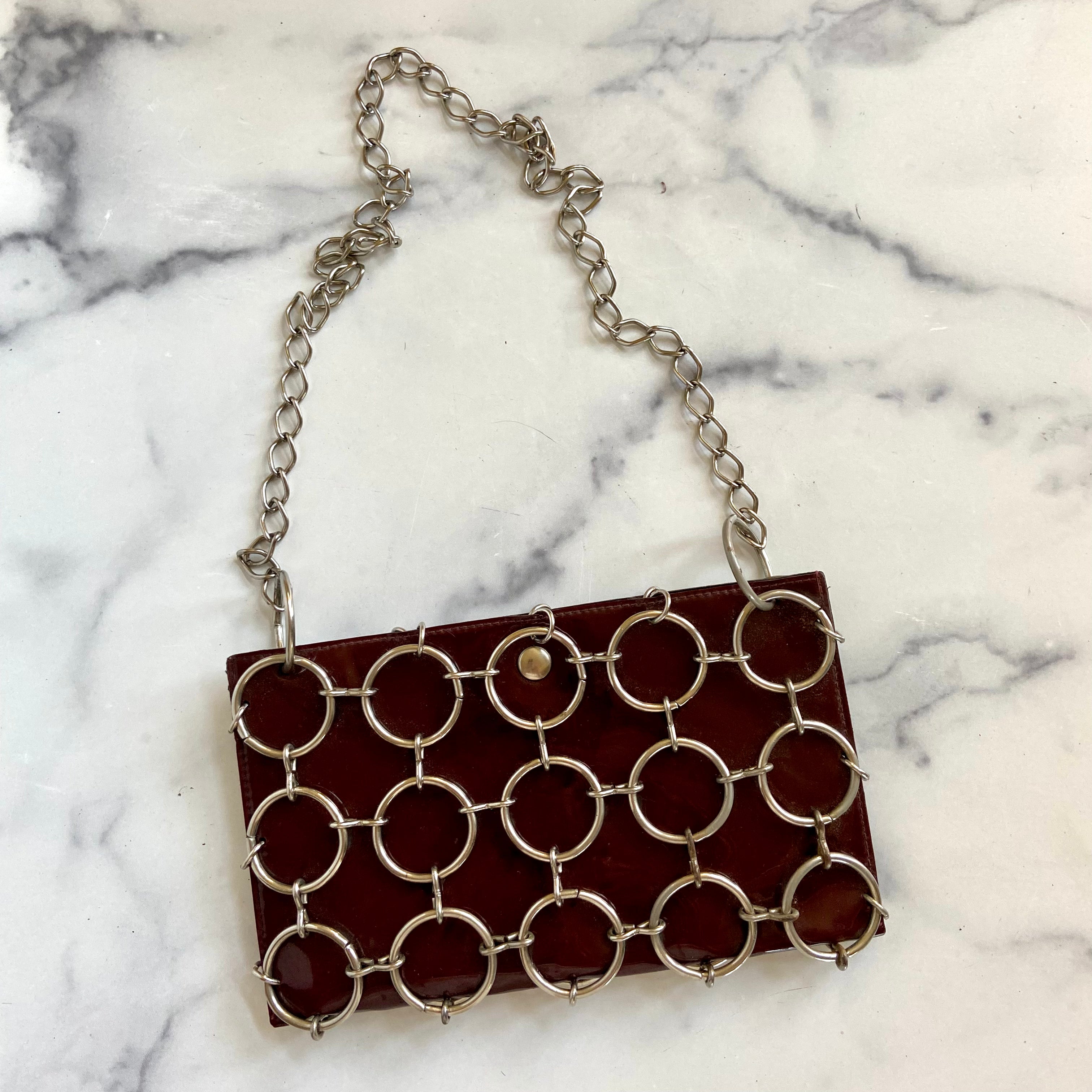 Vintage Metal trimmed shoulder bag