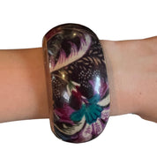 Purple Floral Bangle