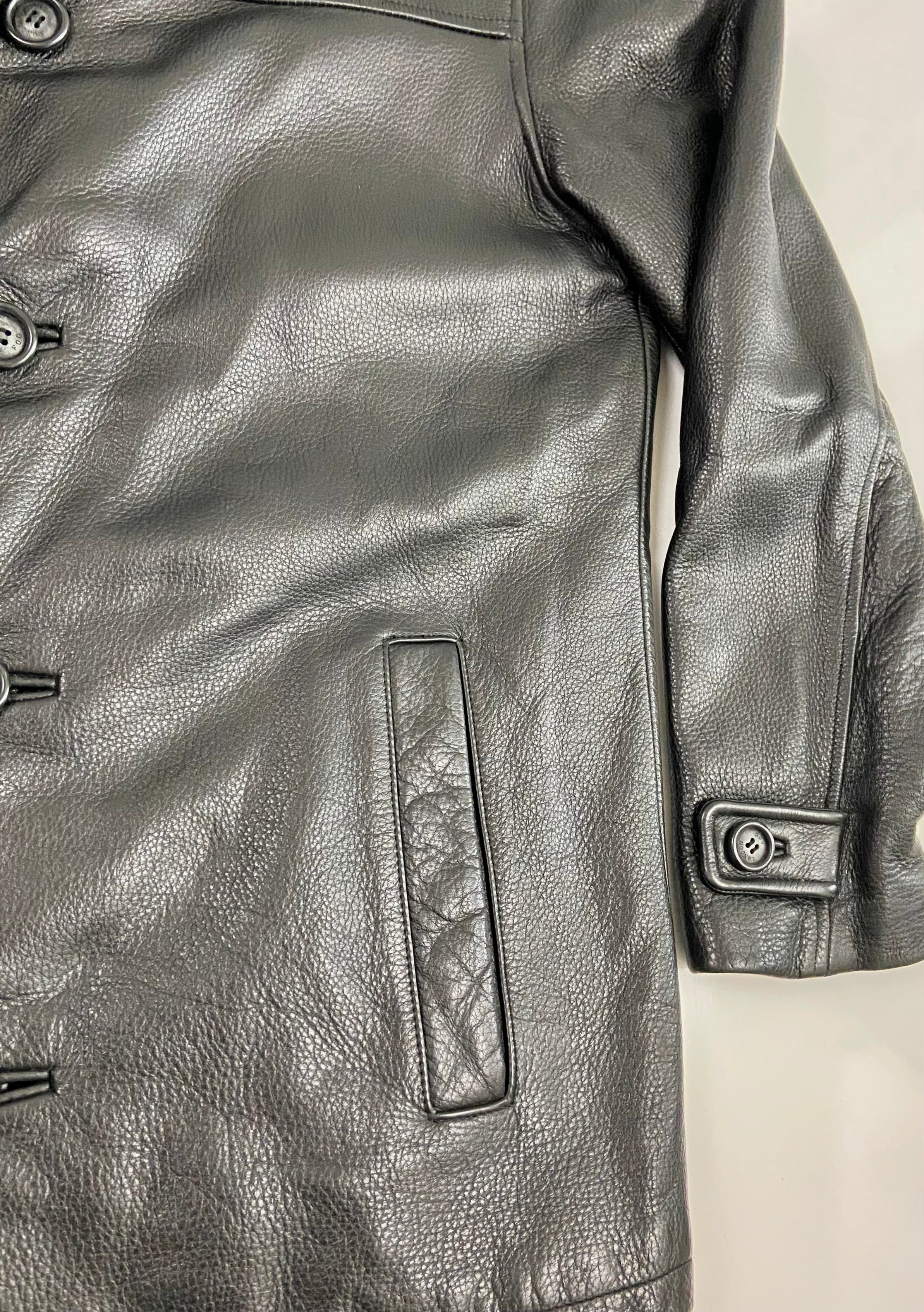 London fog men's leather jacket top