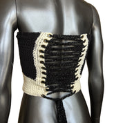 Crochet Marlboro Corset Top (S/M)