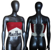 Crochet Corset Marlboro Reds Top (XS/S)