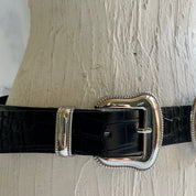 Black Double Buckle belt
