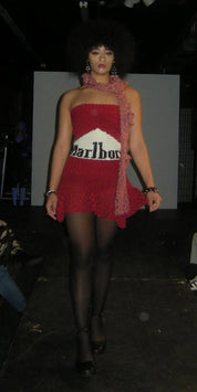 Crochet Marlboro Corset Dress (S/M)