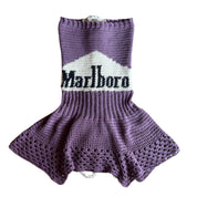 Purple Crochet Marlboro Dress (S/M)