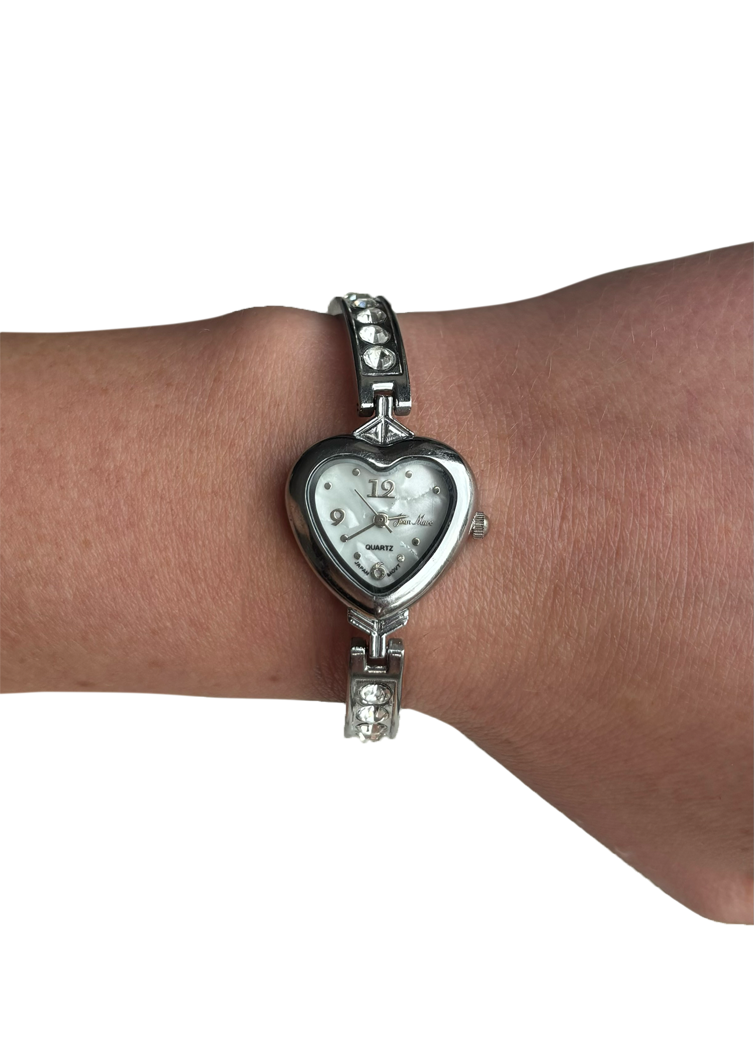 Silver Heart Watch