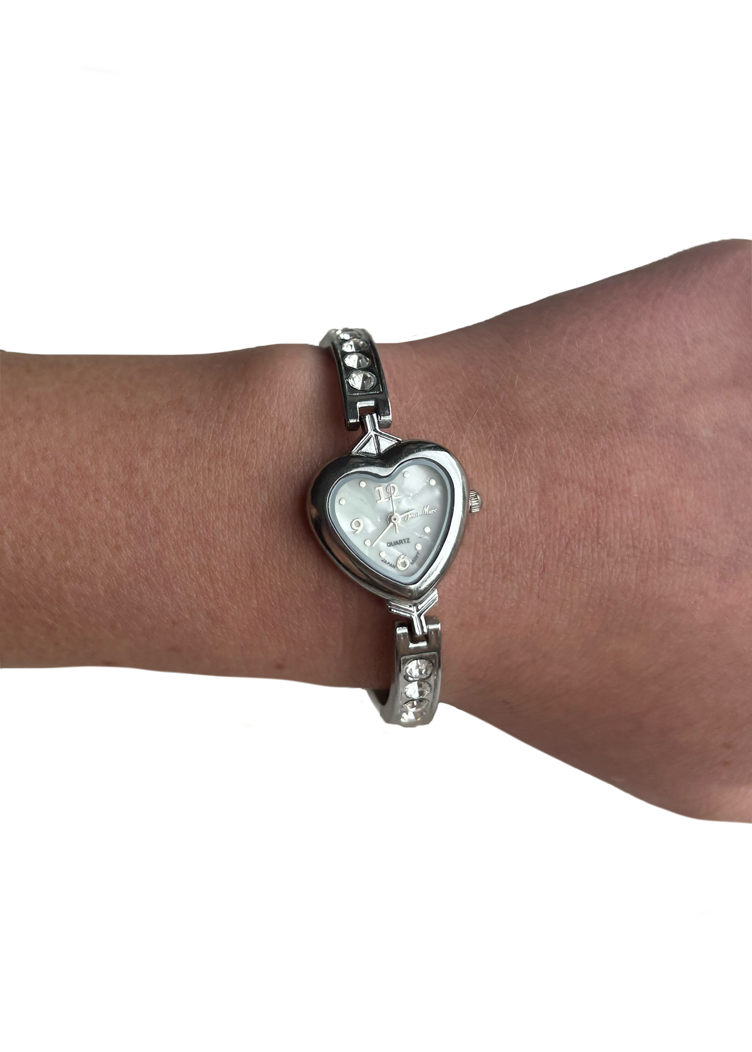 Silver Heart Watch