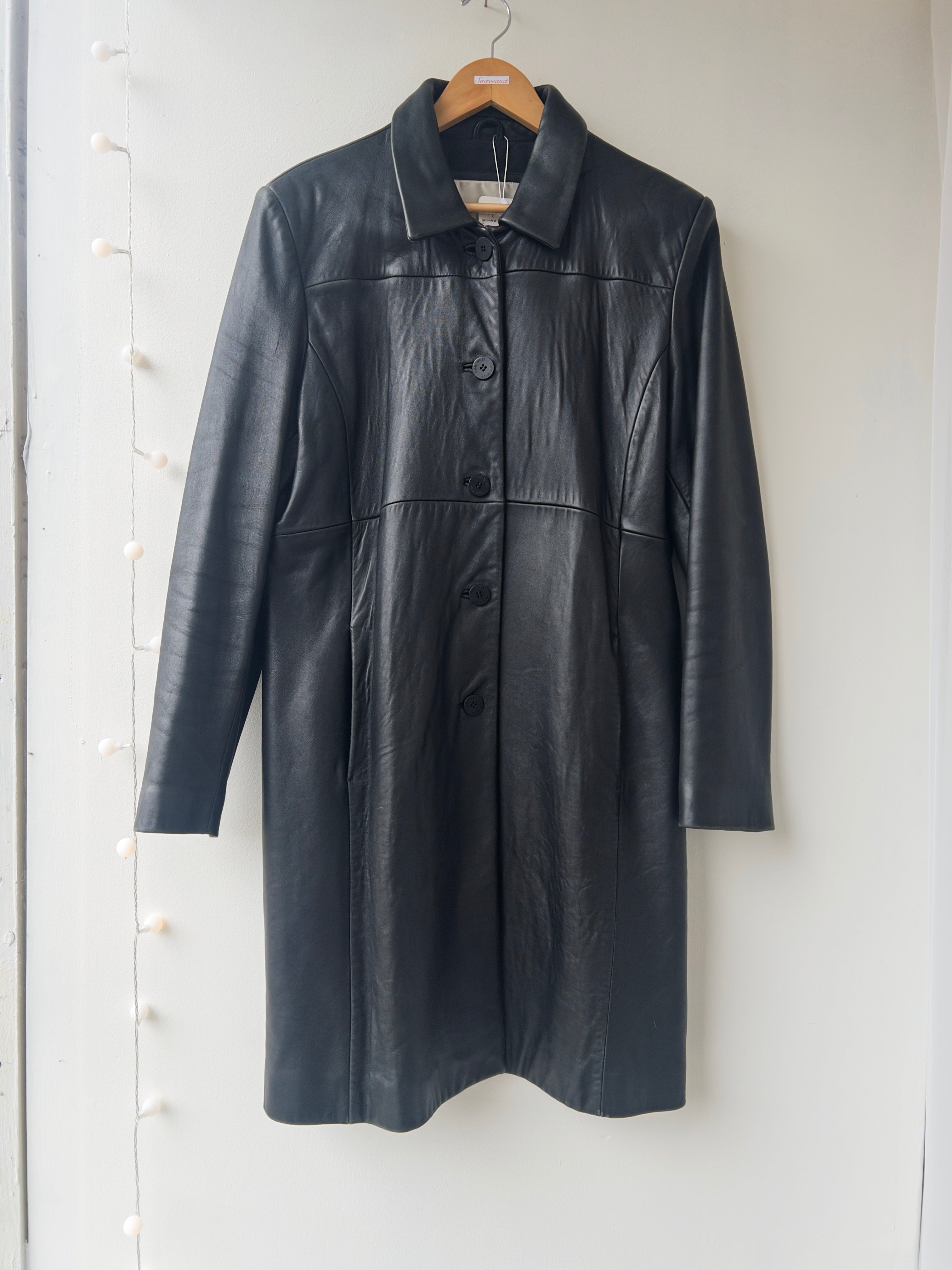 Vintage 1990s Leather Jacket (XL)