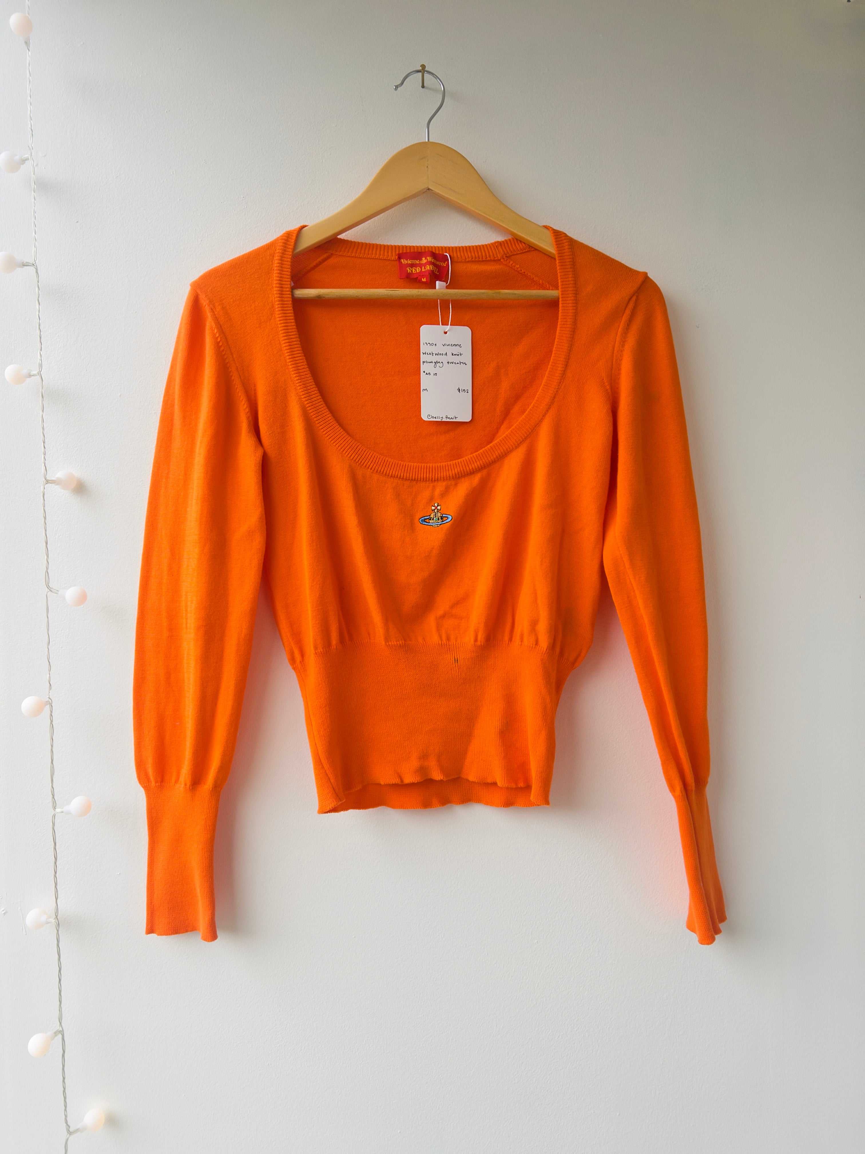 Vivienne Westwood Orange Knit Sweater – Holy Thrift