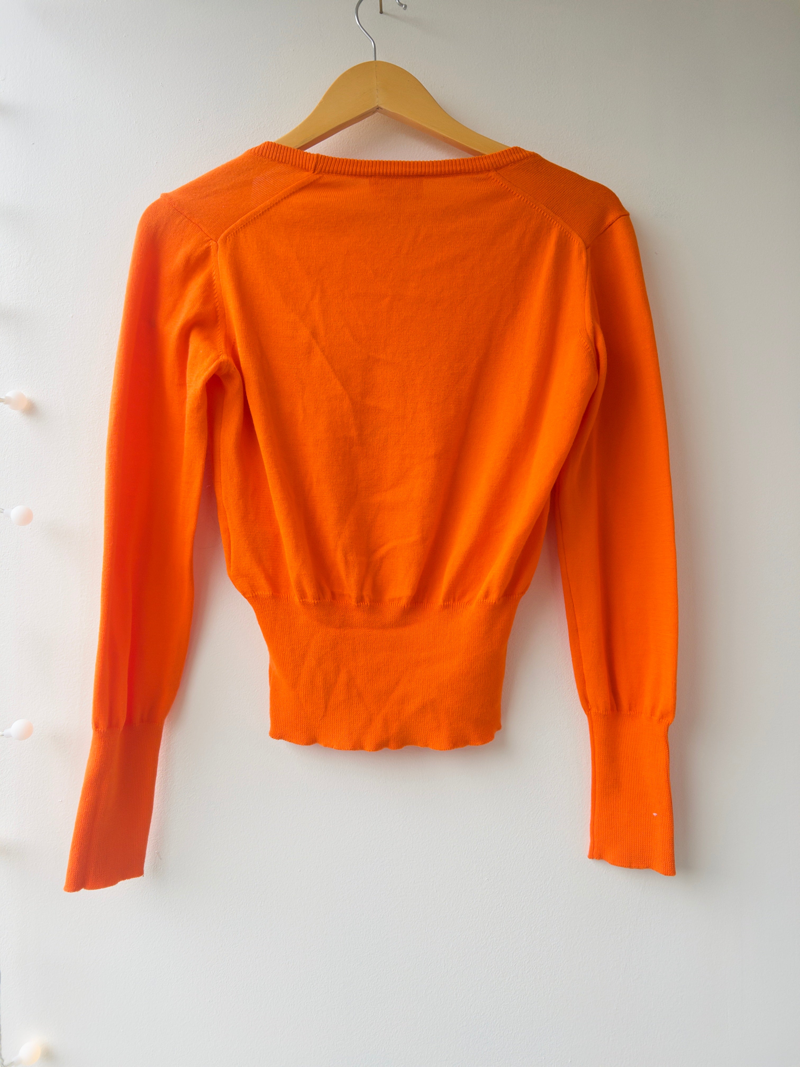 Vivienne Westwood Orange Knit Sweater