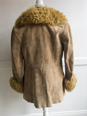 90s Penny Lane Suede & Faux Fur Jacket (XS/S)