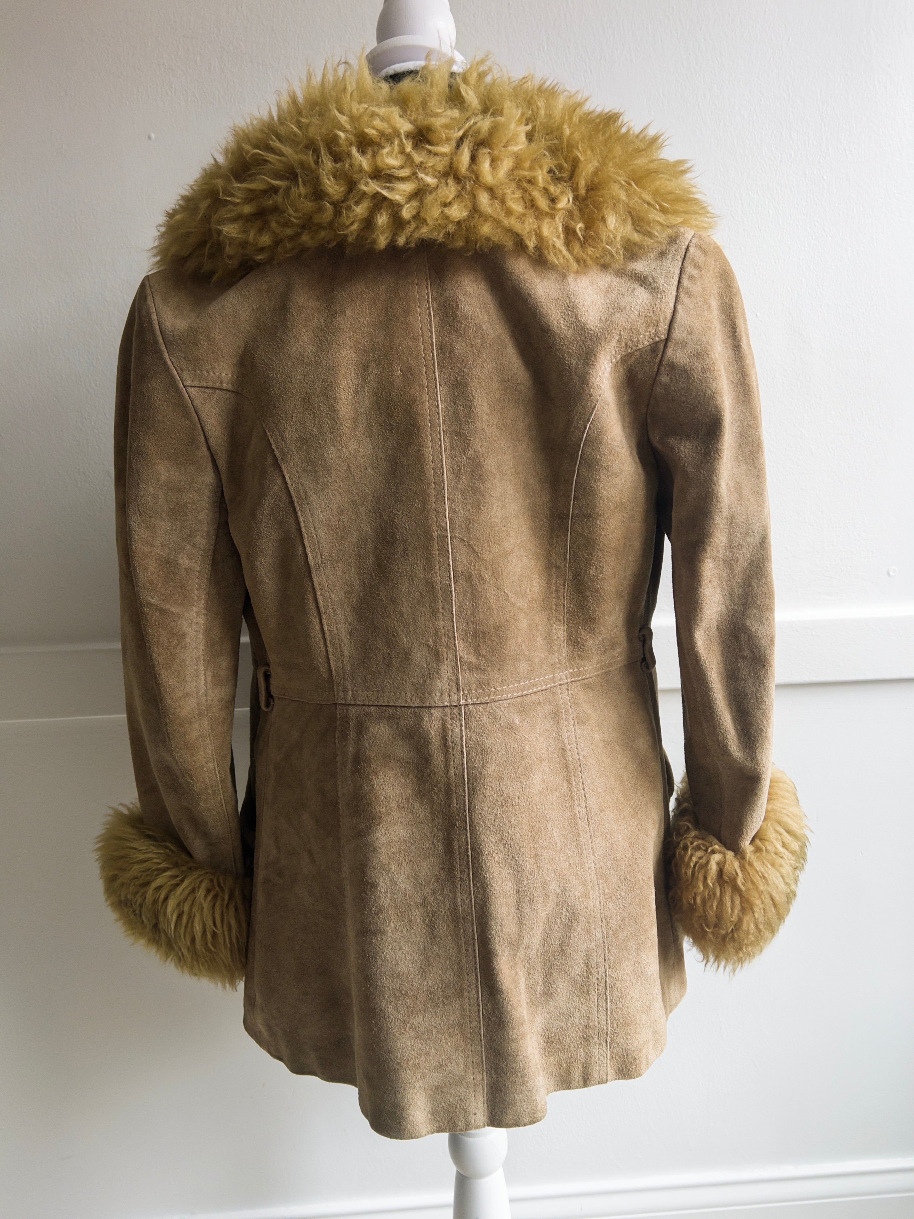 90s Penny Lane Suede & Faux Fur Jacket (XS/S)