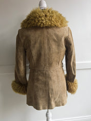 90s Penny Lane Suede & Faux Fur Jacket (XS/S)