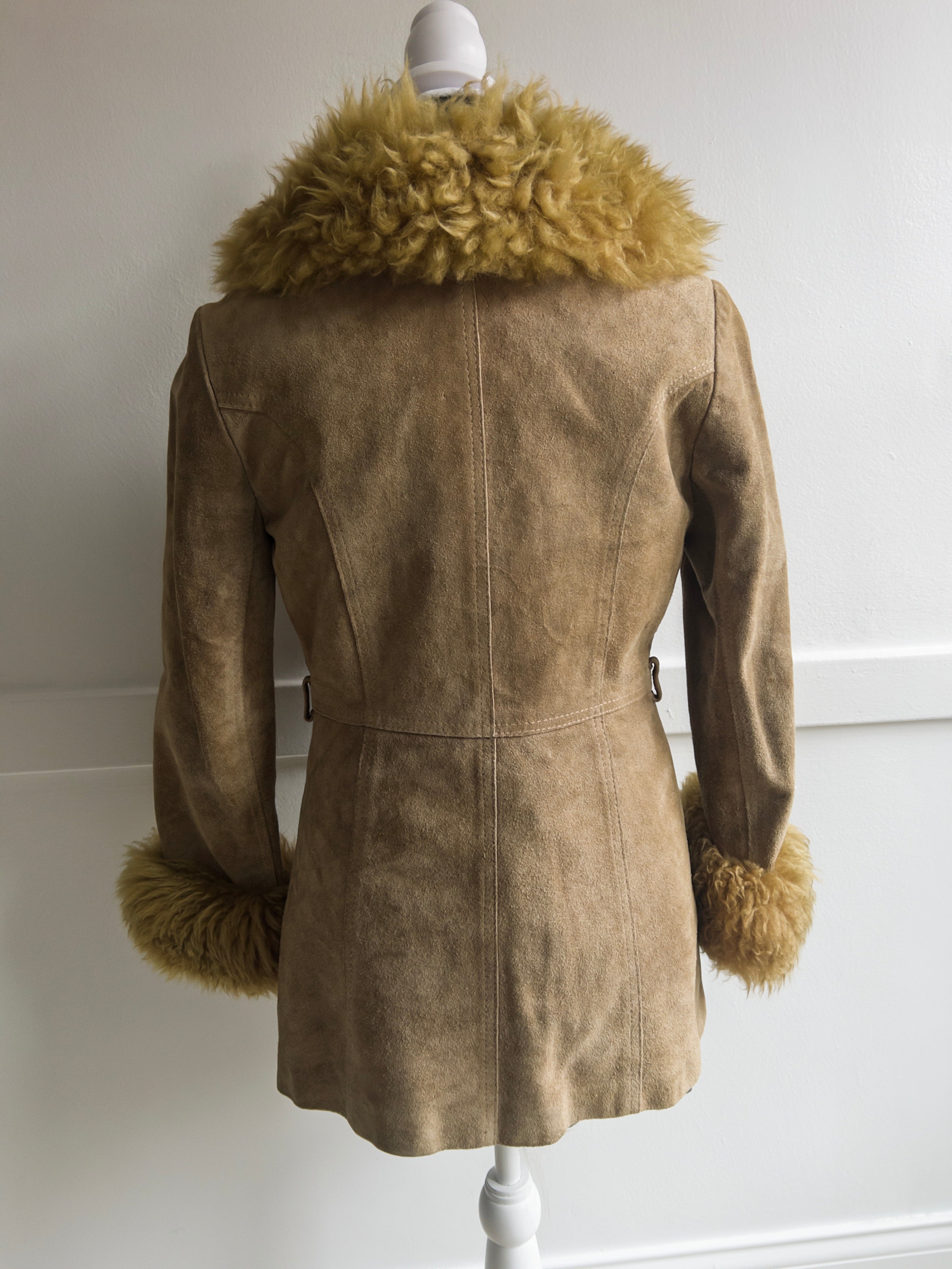 90s Penny Lane Suede & Faux Fur Jacket (XS/S)