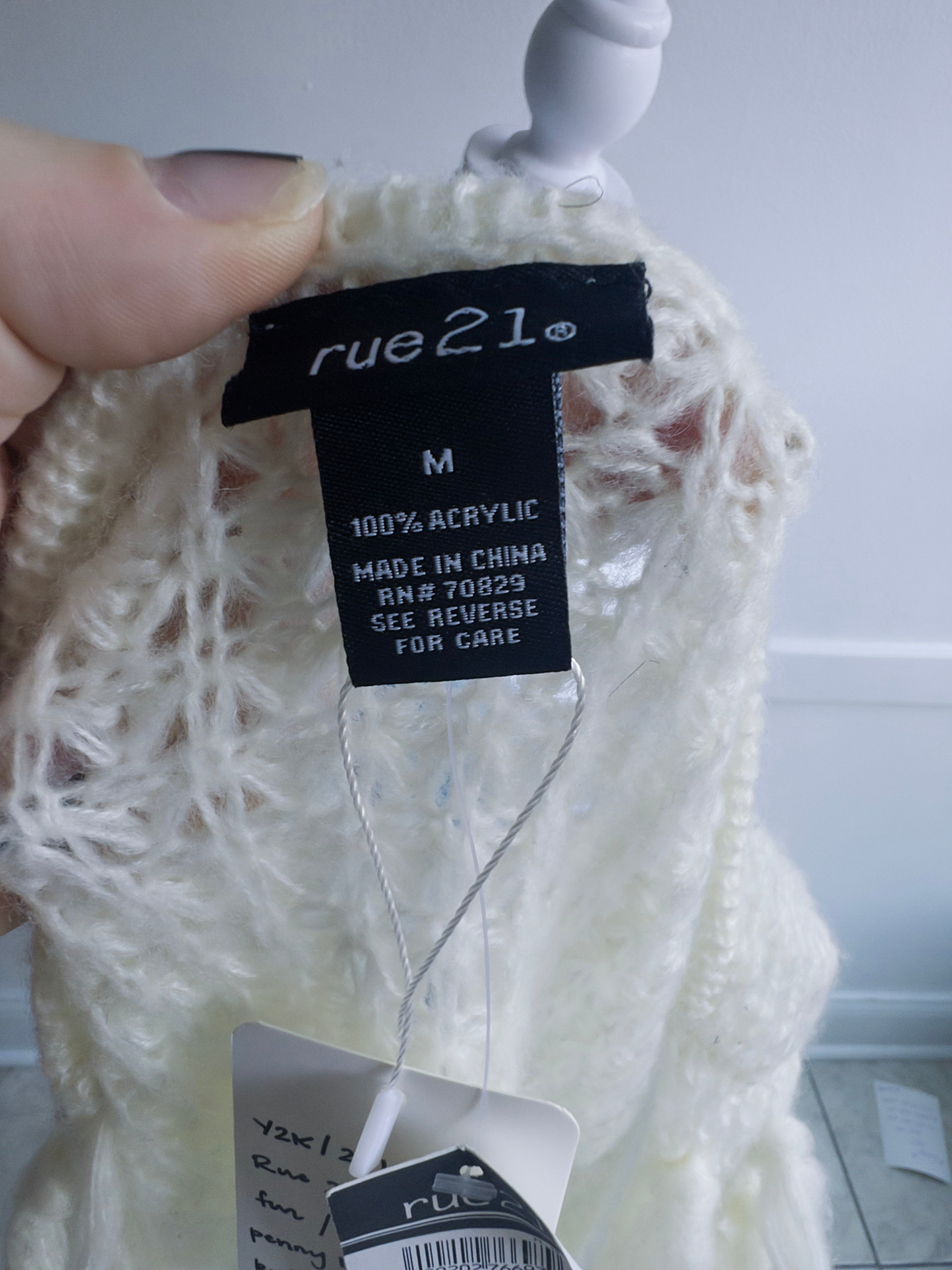 Y2K Rue 21 Shaggy Vest (M/L)