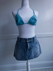 2010s Hollister Denim Mini Skirt (S/M)