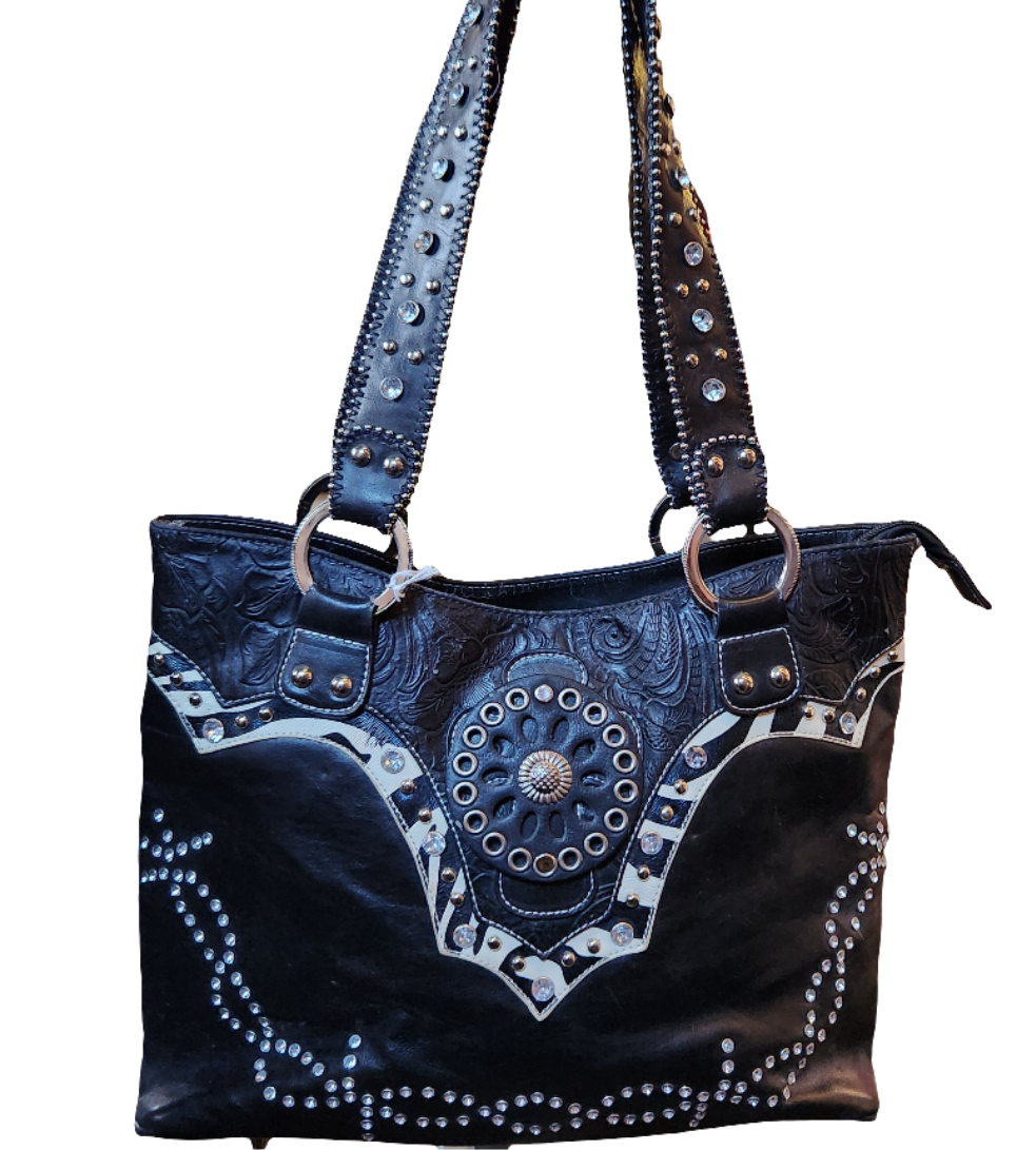 Black Studded Bag