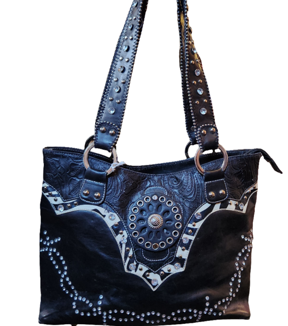 Black Studded Bag