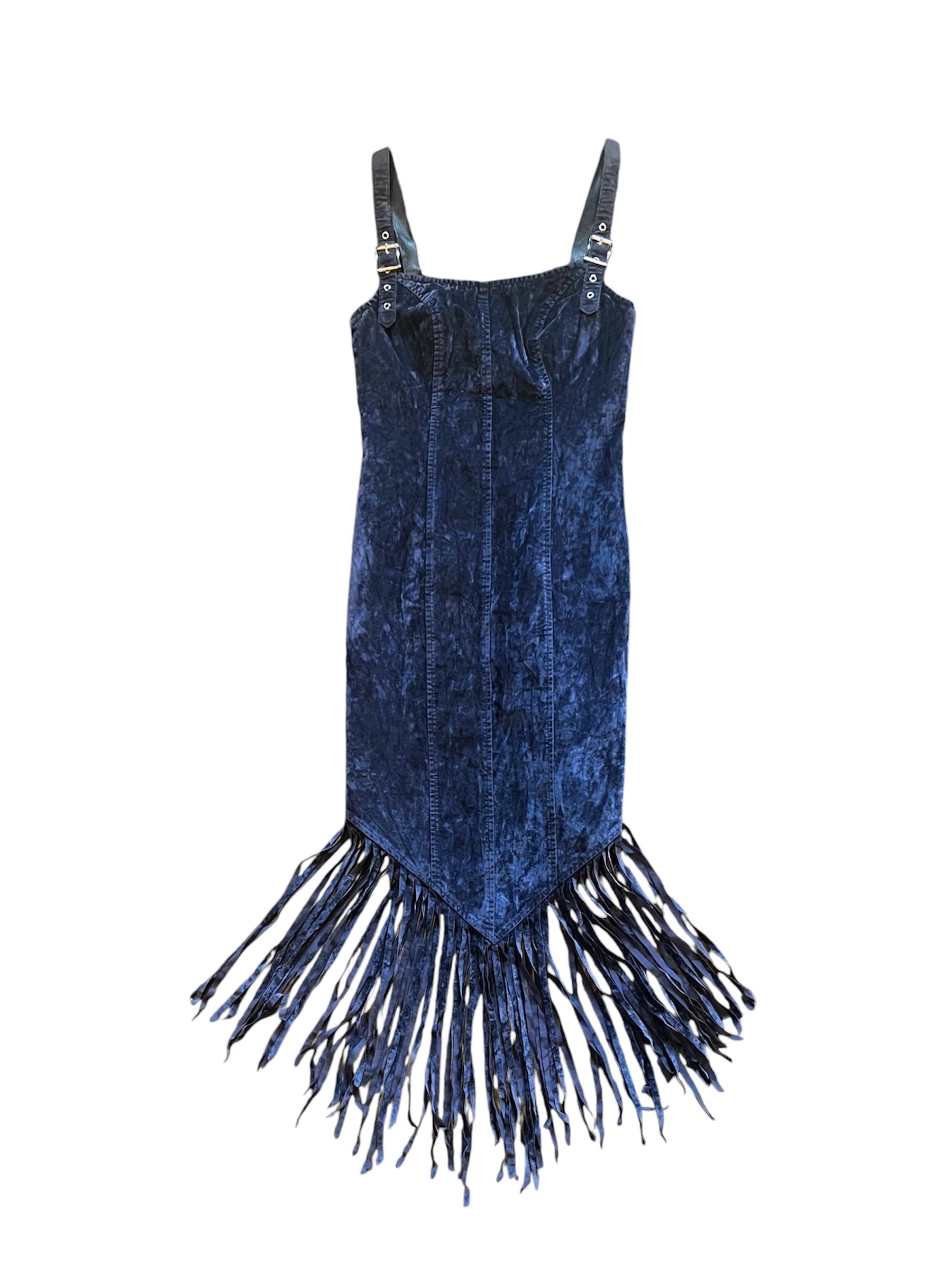 LipService Velvet Fringe Dress (XS)
