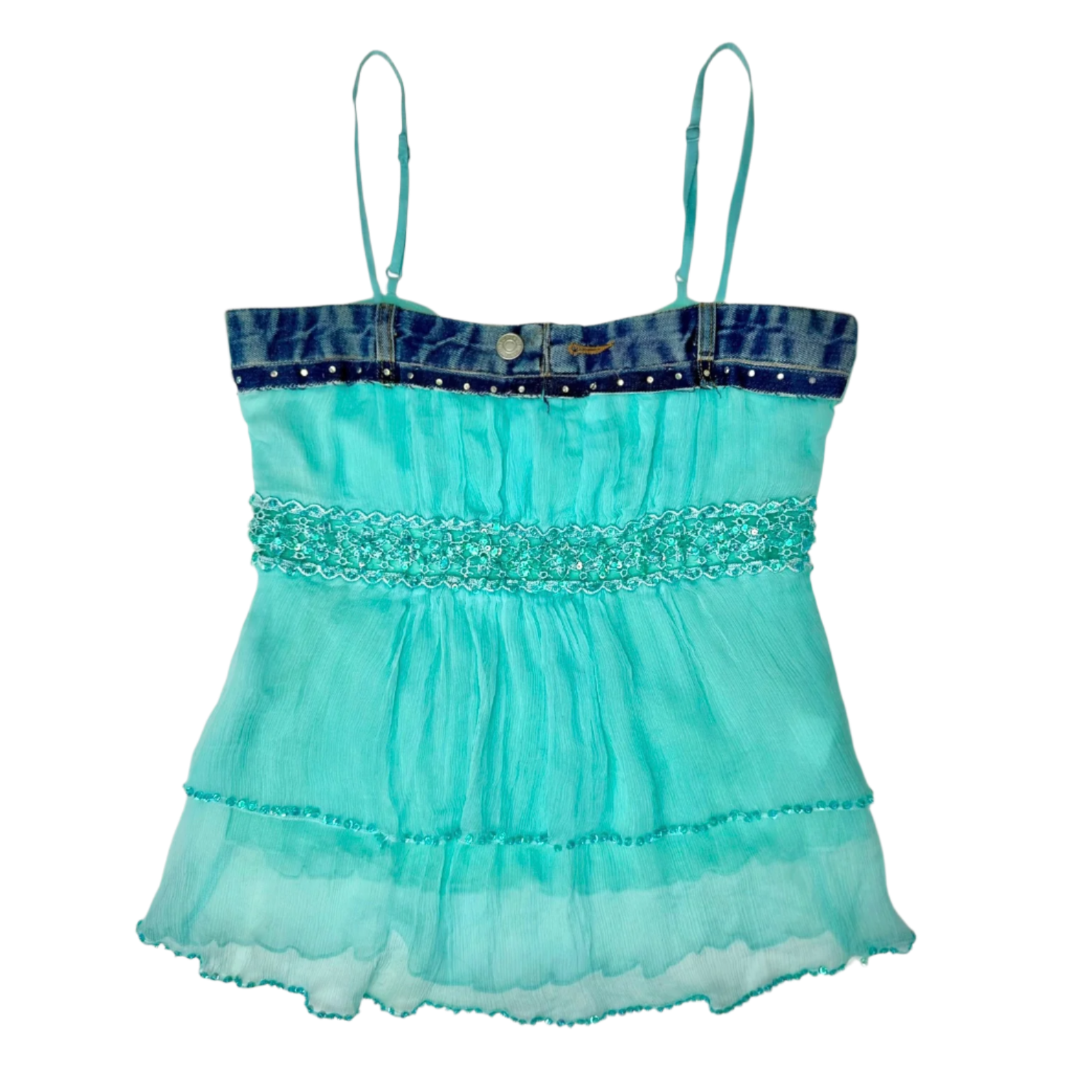 Early 2000s Aqua Tank (XS/S)