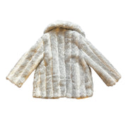 White Faux Fur Coat (L)