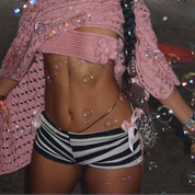 Break-Free Striped Micro Shorts (XS-5X)